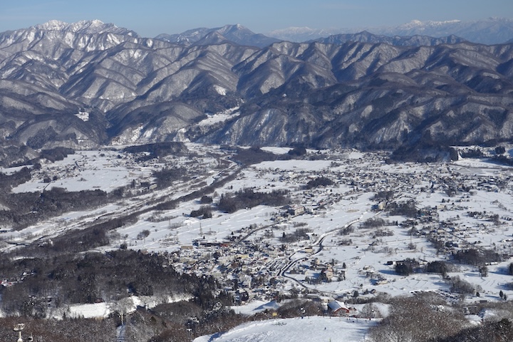Hakuba Village from Happo One